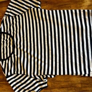 Stylish Striped Navy and White Tee